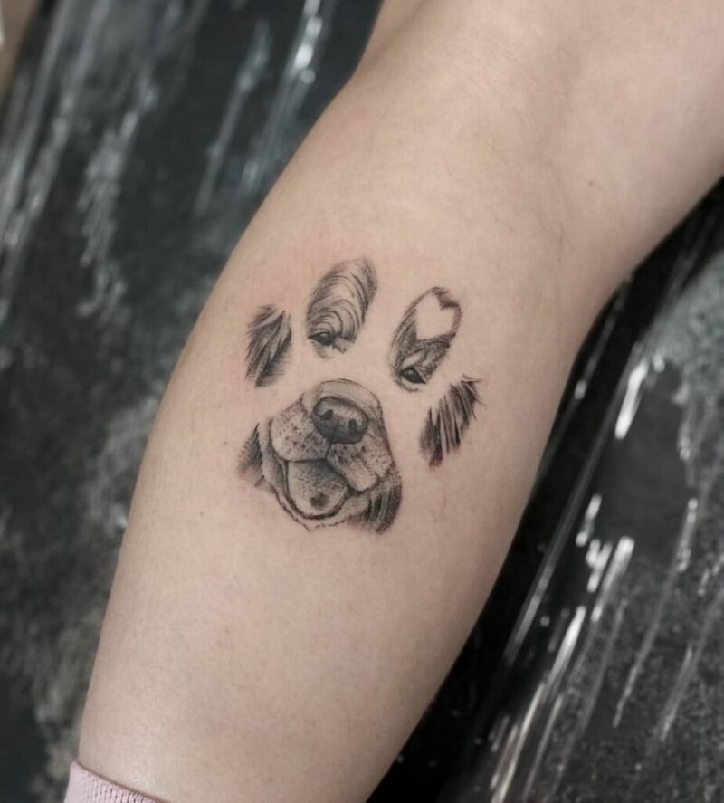 20 golden retriever tattoo ideas for lovers of canine charm