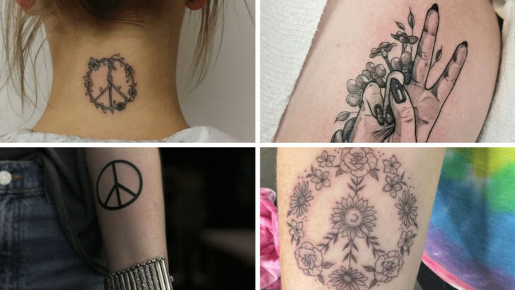 20 Peace Sign Tattoo Designs For All The Pacifists