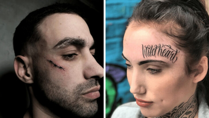20 splendidi tatuaggi sul viso per gli appassionati di tatuaggi.