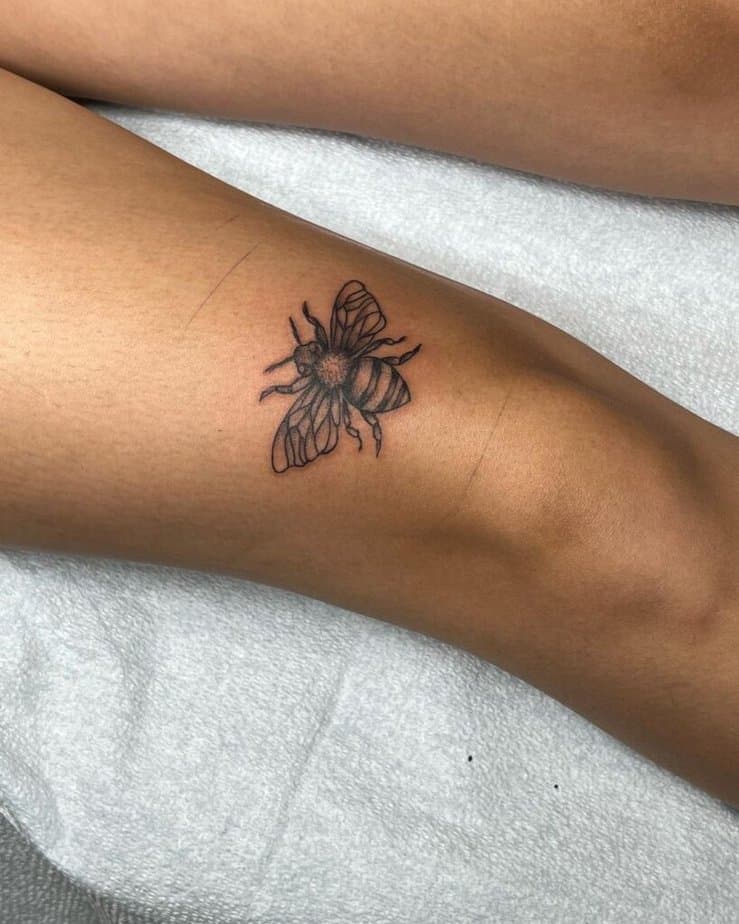10. A bee’s knees tattoo 
