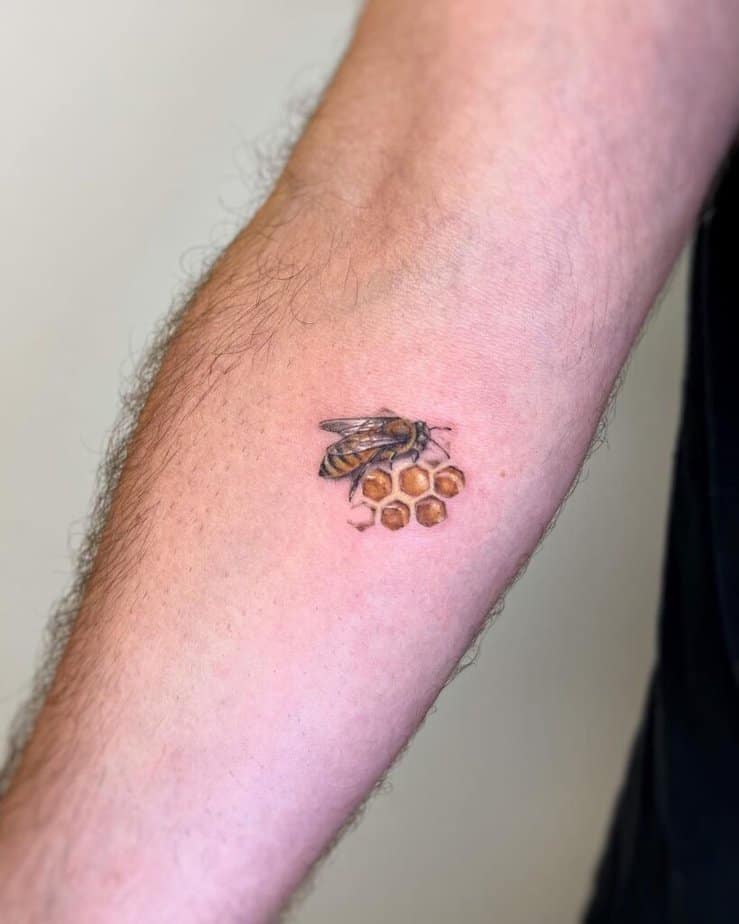 7. A honey bee tattoo 