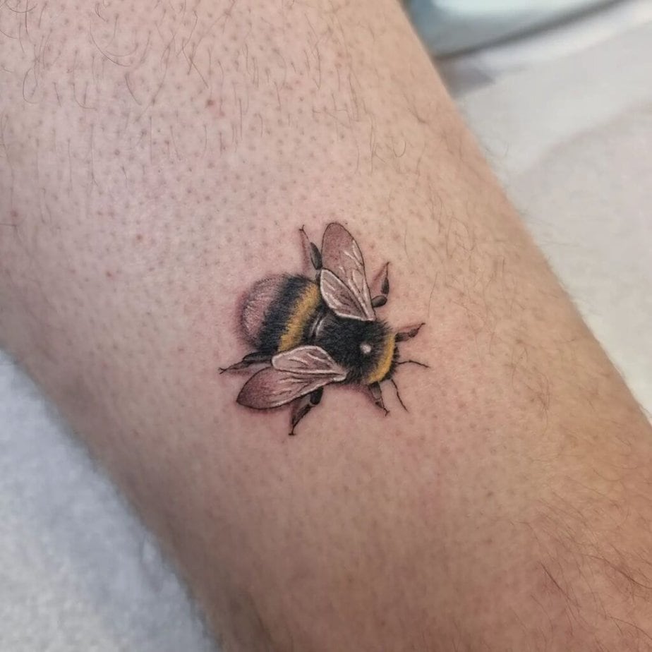 9. A bumble bee tattoo 