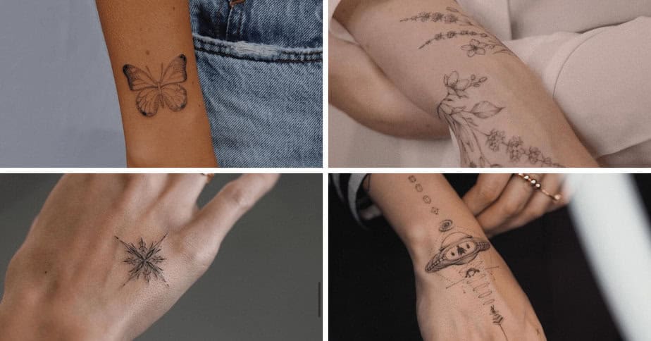 21 Dainty And Dope Hand Tattoos For Women For Any Aesthetic