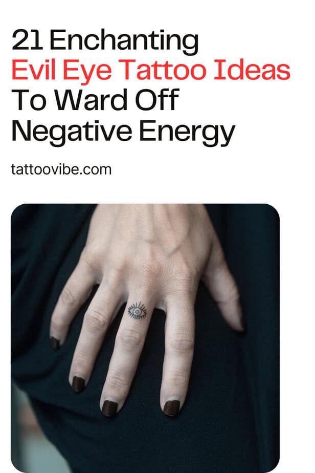 21 incantevoli idee di tatuaggio con il malocchio per allontanare l'energia negativa