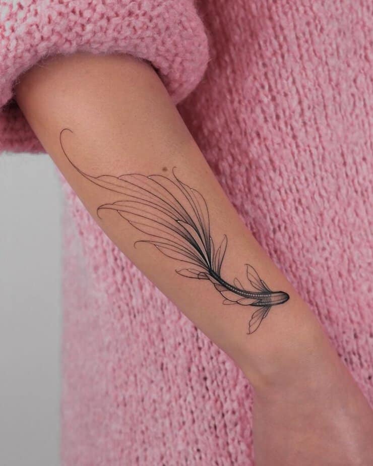 1. A koi fish tattoo 
