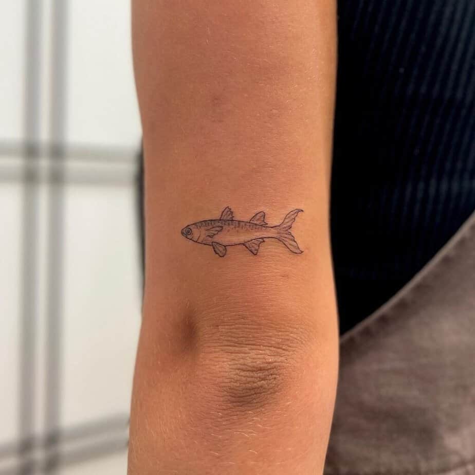 11. A mullet fish tattoo