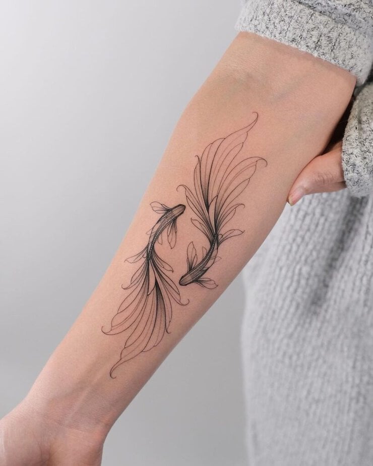 2. A Pisces tattoo 
