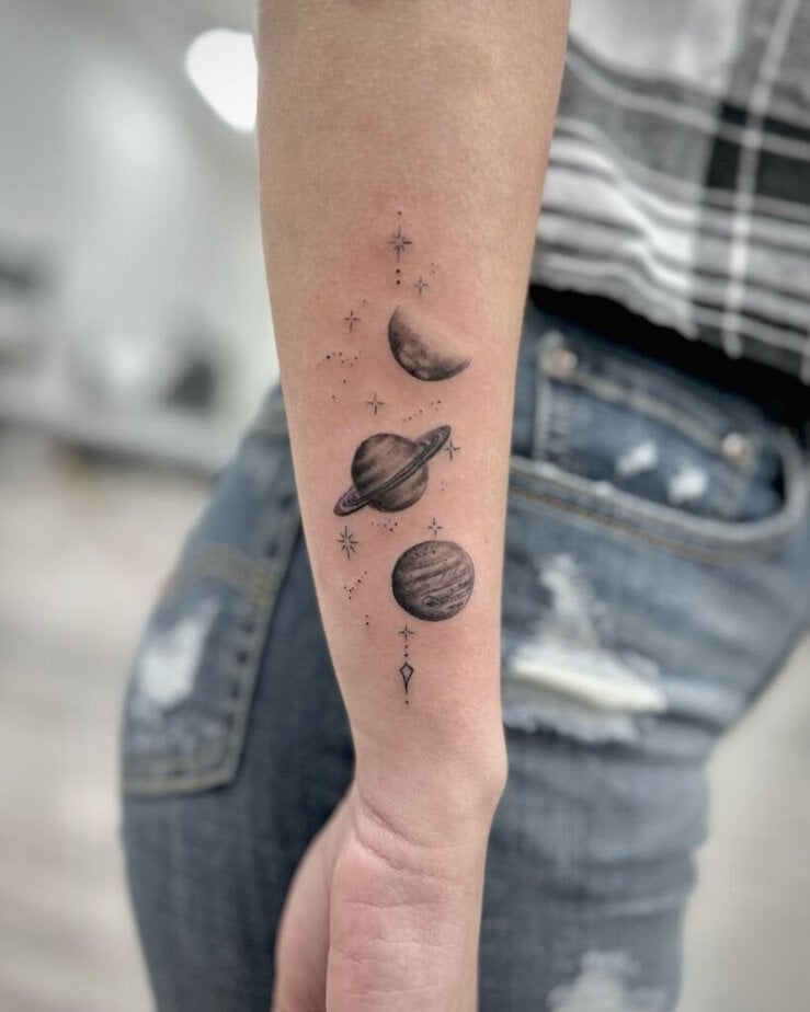 Black (and gray) space tattoos