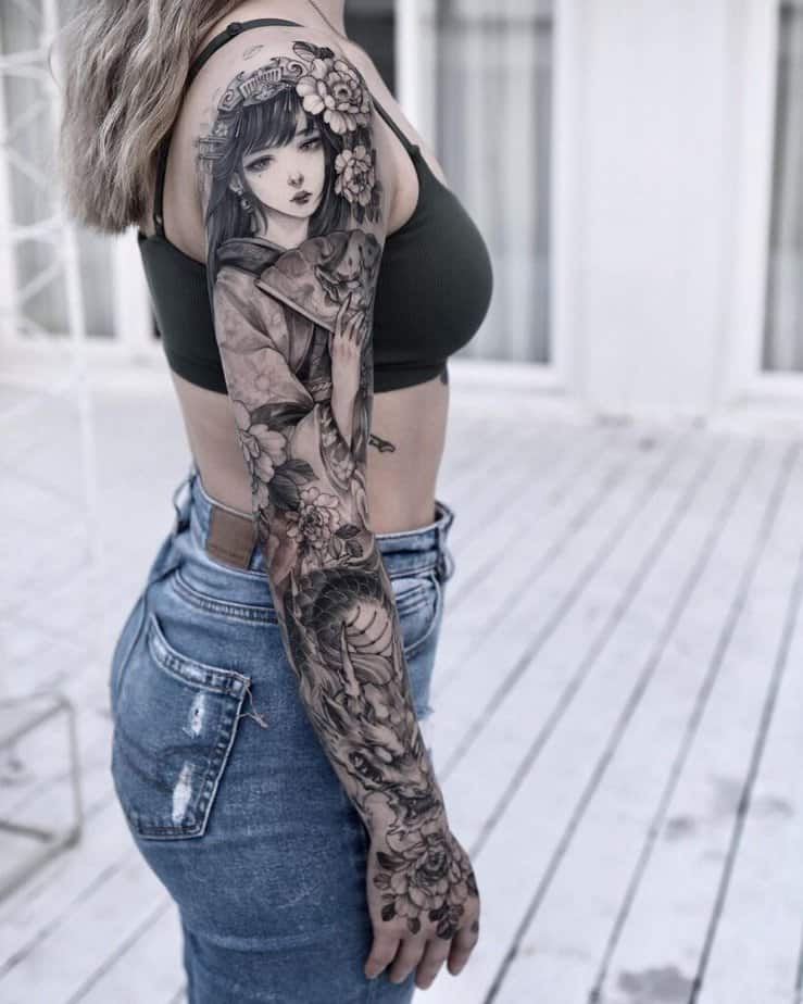 10. Tatuaggio della geisha