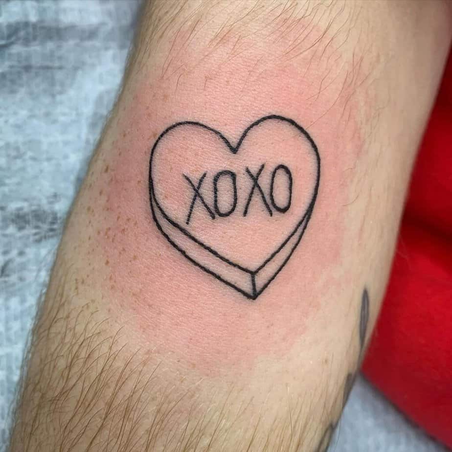 Unique XOXO tattoo designs and placements