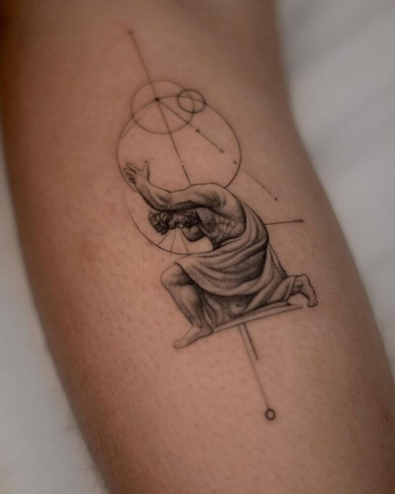 21 amazing atlas tattoos that8217ll unlock your celestial power