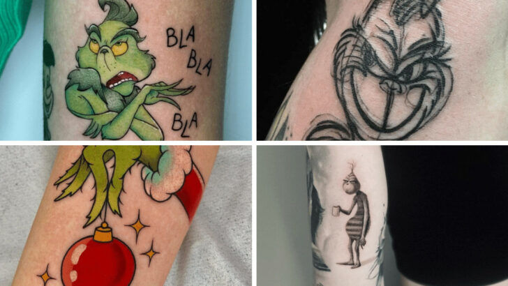 21 Best Grinch Tattoo Ideas To Get You In The Holiday Spirit