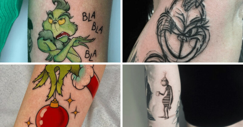 21 best grinch tattoo ideas to get you in the holiday spirit