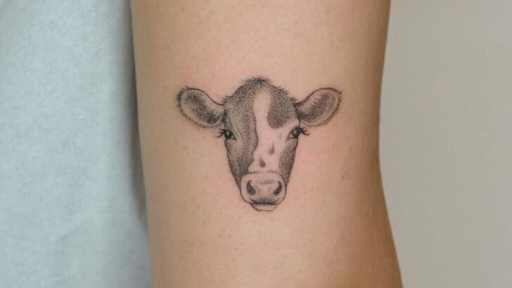 21 incredibili tatuaggi di mucca che vi faranno sputare il latte.