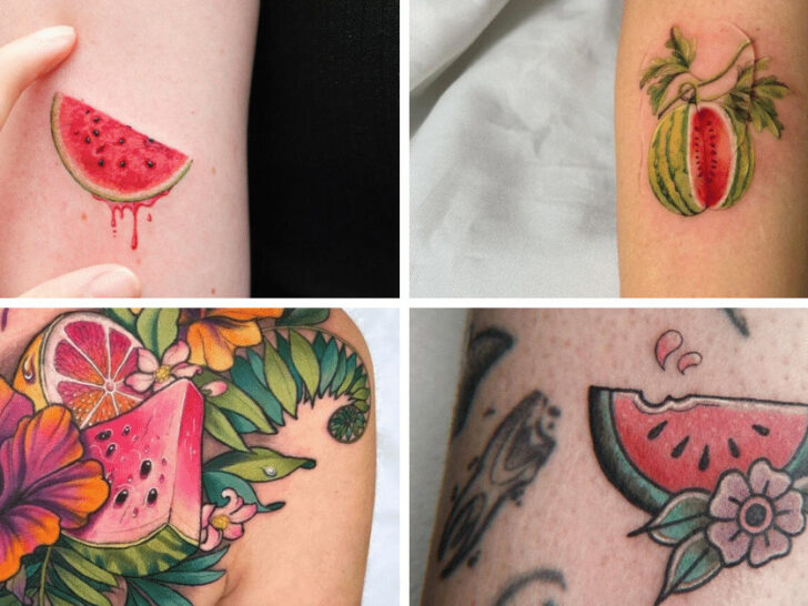 21 Watermelon Tattoo Ideas For A Summery Feel On Your Skin