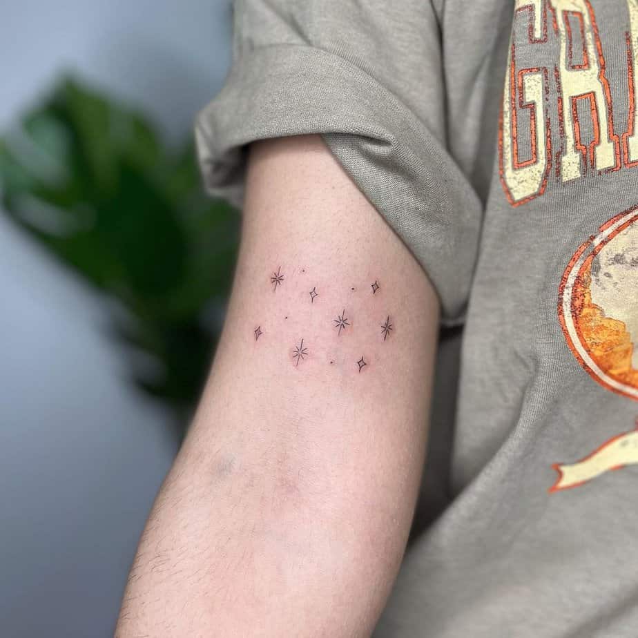 21. A starry, sparkly sky tattoo
