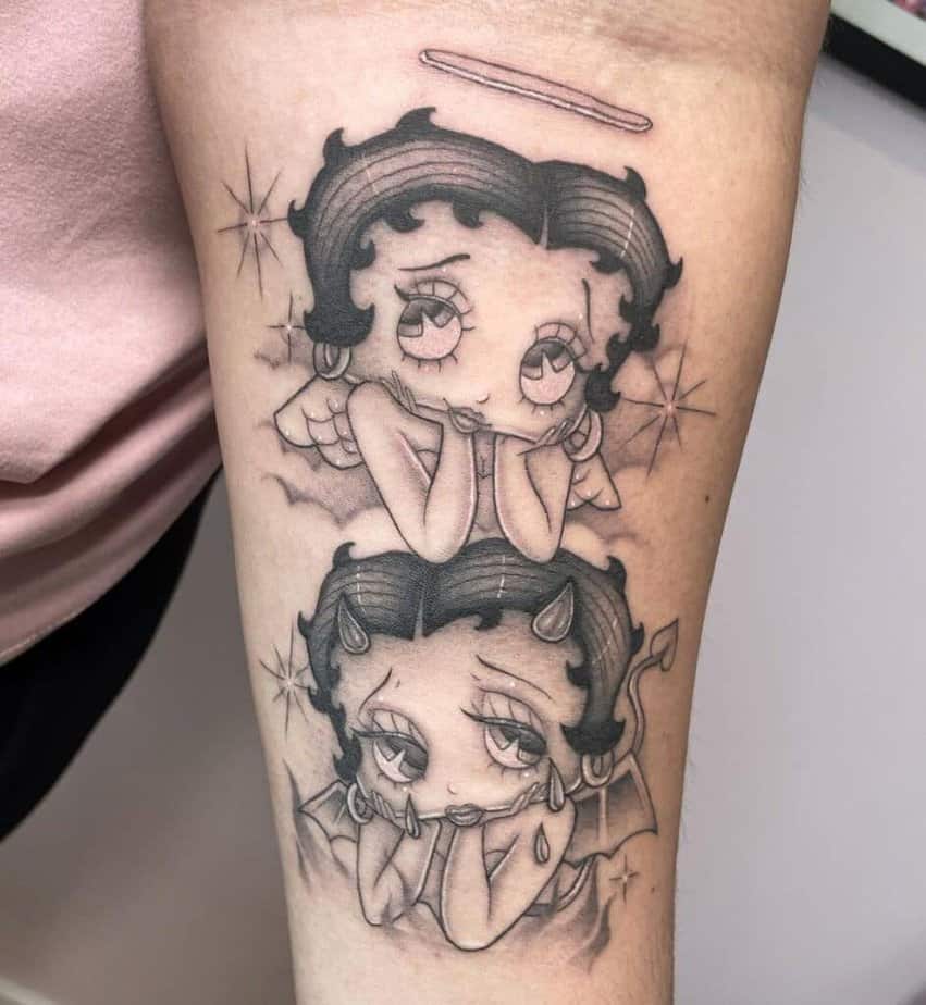 5. Devil and angel Betty Boop