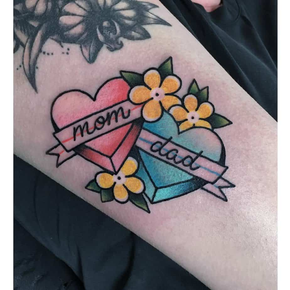 20. A “mom and dad” tattoo
