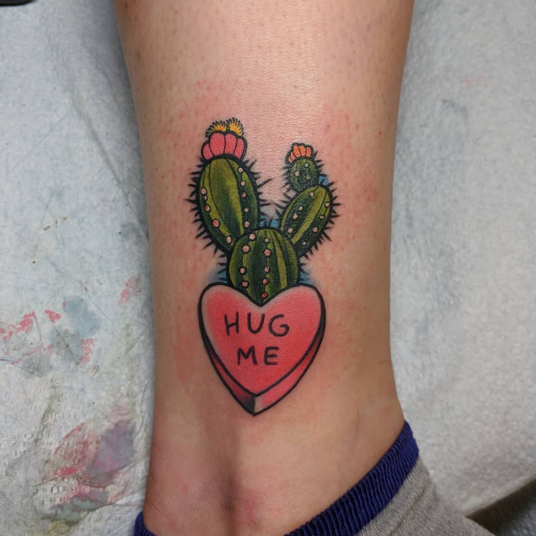 22. A “hug me” tattoo
