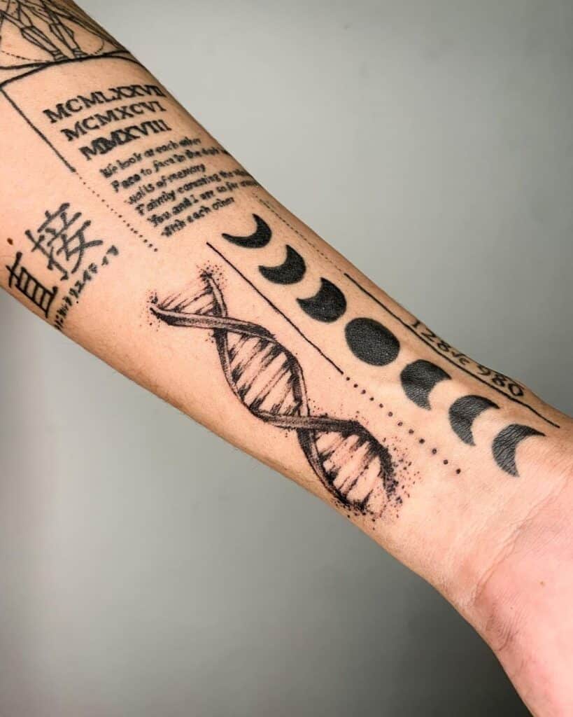 20. A DNA sticker sleeve