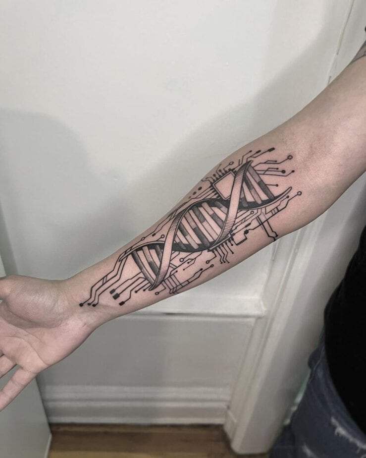 9. A microchip DNA tattoo