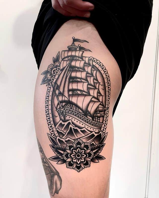 12. Great clipper ship tattoo