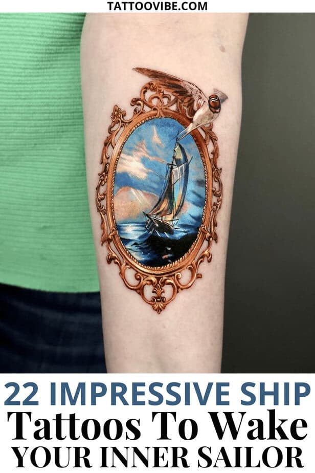 22 Impressive Ship Tattoos To Wake Your Inner Sailor