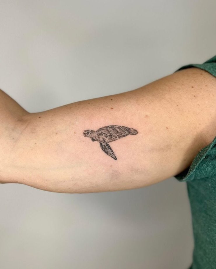 11. A turtle tattoo 