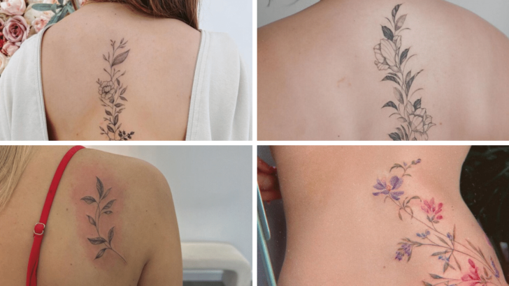 22 Intricate Ideas For Your Vine Back Tattoo