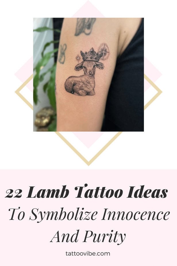 22 splendide idee per tatuaggi di agnelli che simboleggiano innocenza e purezza