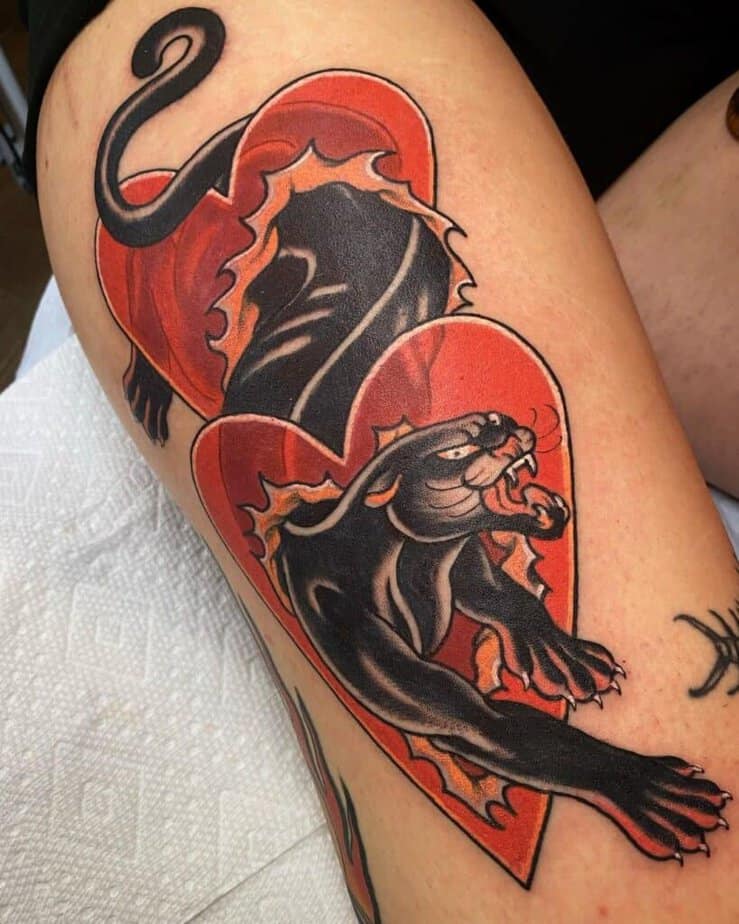 16. A panther ripping through hearts 