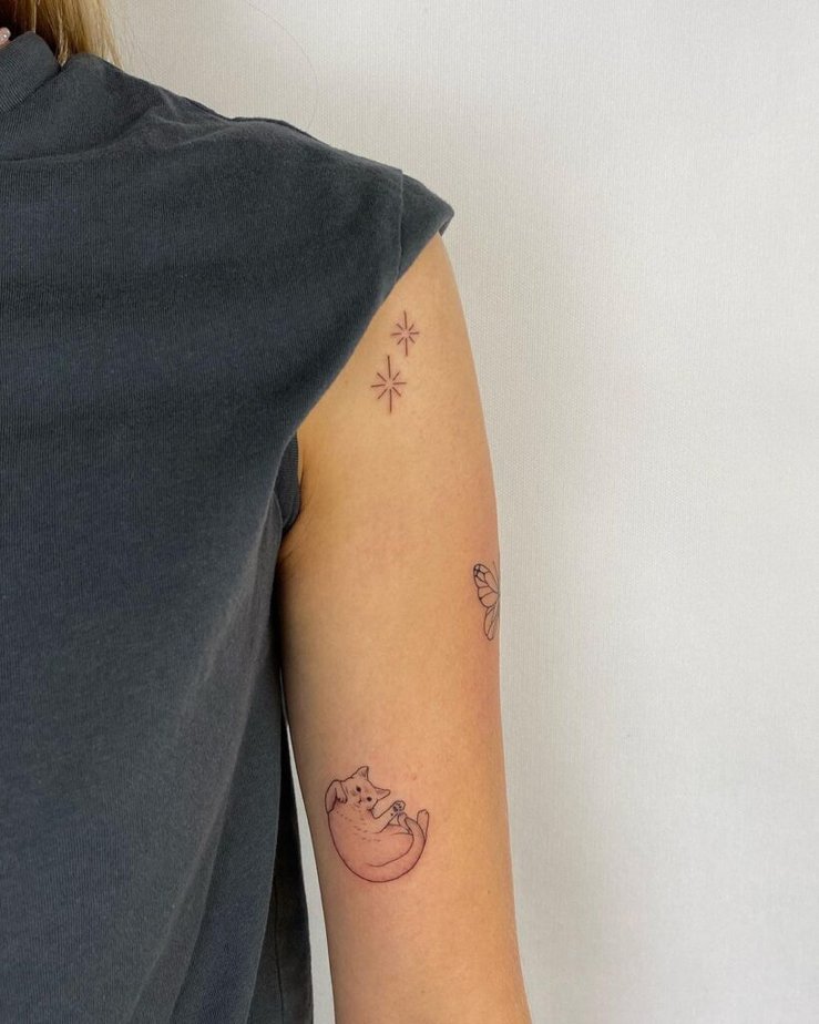 7. Tatuaggi patchwork sulla parte superiore del braccio