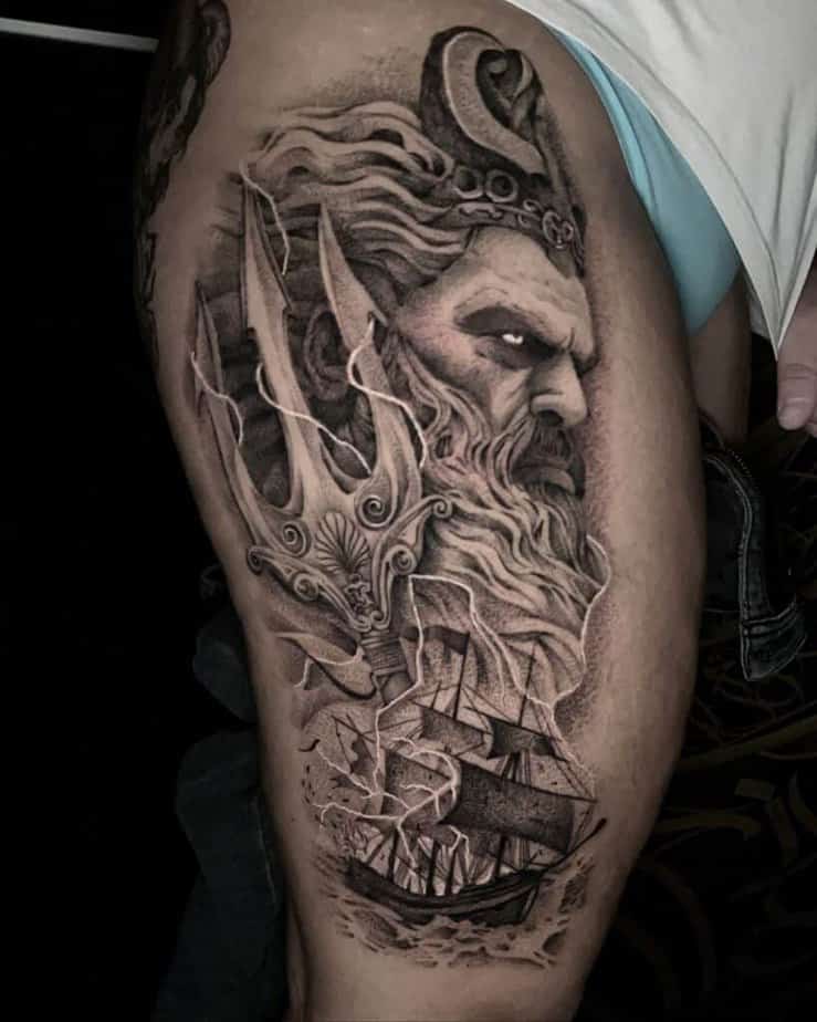 Grandi tatuaggi di Poseidone