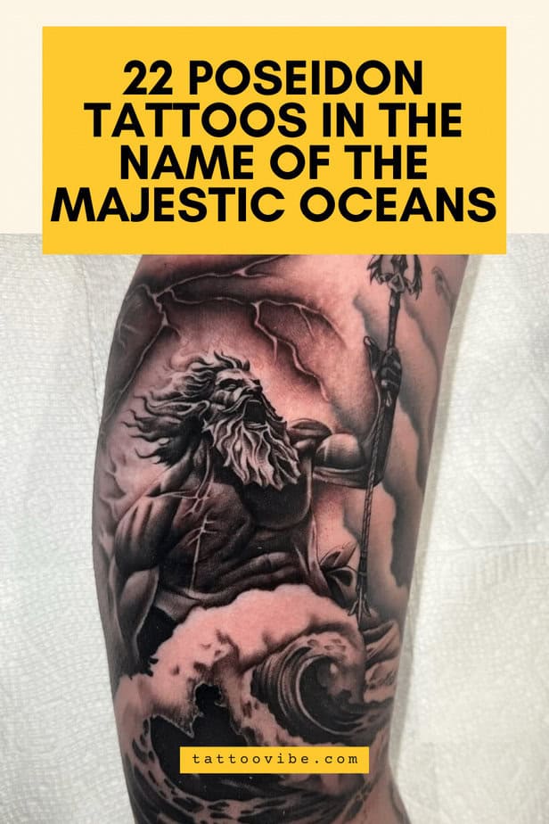 22 tatuaggi di Poseidone nel nome dei maestosi oceani