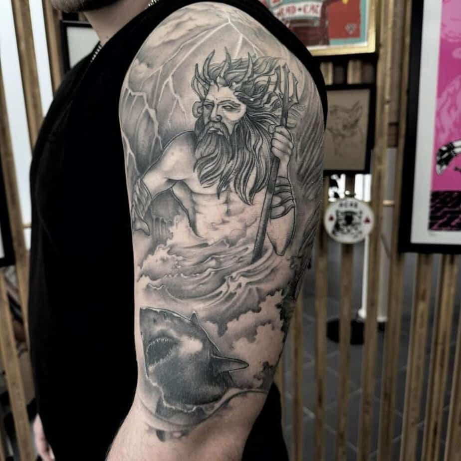 Grandi tatuaggi di Poseidone