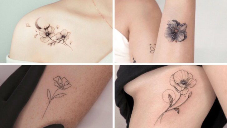 22 Pretty Poppy Flower Tattoos We Can’t Stop Staring At