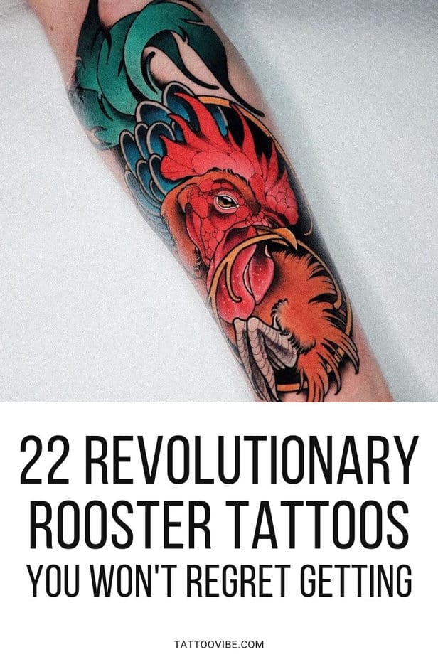 22 rivoluzionari tatuaggi di gallo che non rimpiangerete di aver fatto