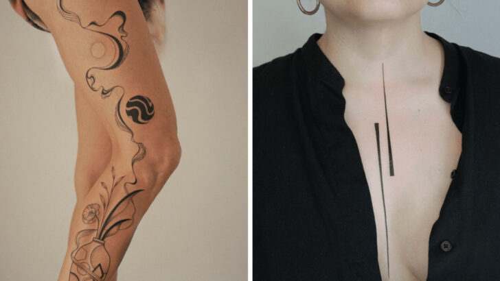 22 tatuaggi astratti che vi faranno "inchiostrare" al di fuori degli schemi.