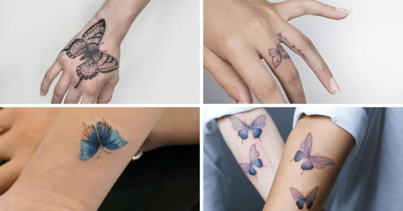 22 butterfly hand tattoos that8217ll give you endless 8220ink spo8221