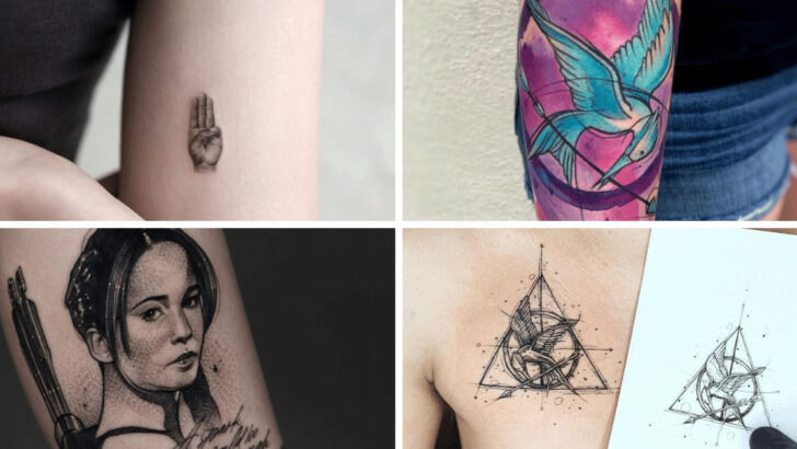 22 incredibili idee di tatuaggio di Hunger Games adatte ai fan più accaniti.