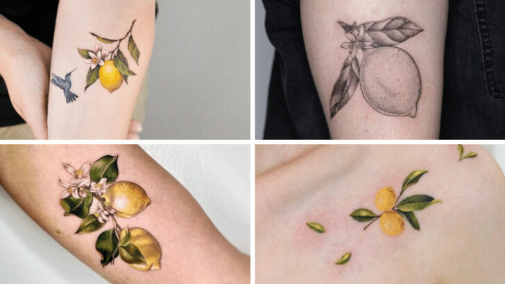 22 disegni di tatuaggi di limoni per aiutarvi a spremere la giornata.