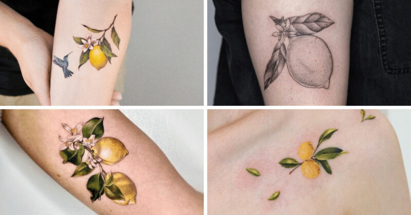 22 lemon tattoo designs to help you squeeze the day