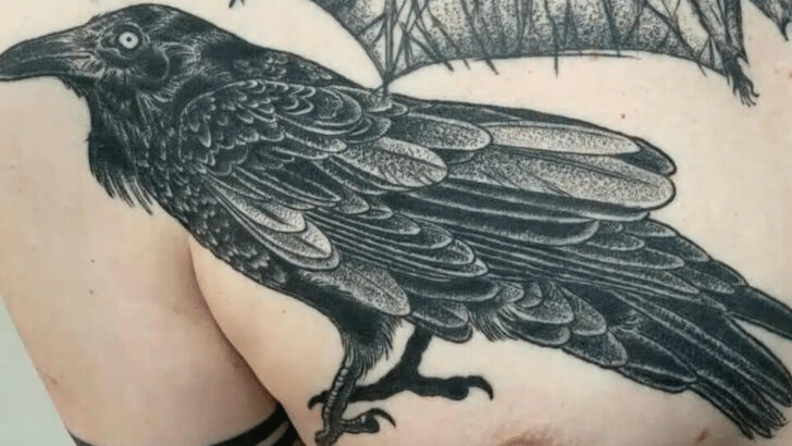 22 tatuaggi protettivi del corvo per aiutarvi a superare i momenti difficili.