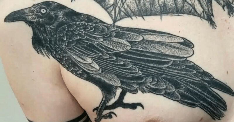 22 protective crow tattoos to help you through challenging times