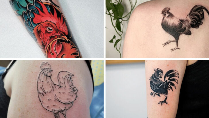 22 rivoluzionari tatuaggi di gallo che non vi pentirete di aver fatto.