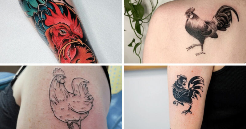 22 revolutionary rooster tattoos you won8217t regret getting