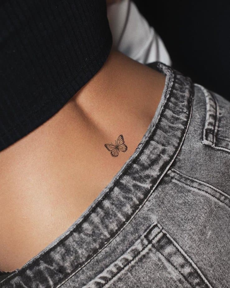 3. A butterfly tattoo
