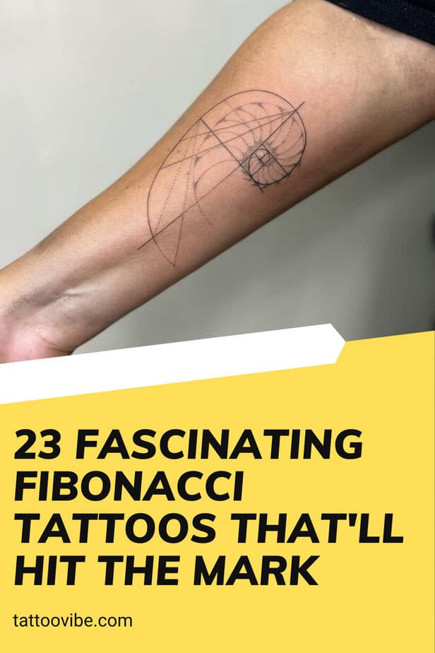 23 affascinanti tatuaggi di Fibonacci che colpiscono nel segno