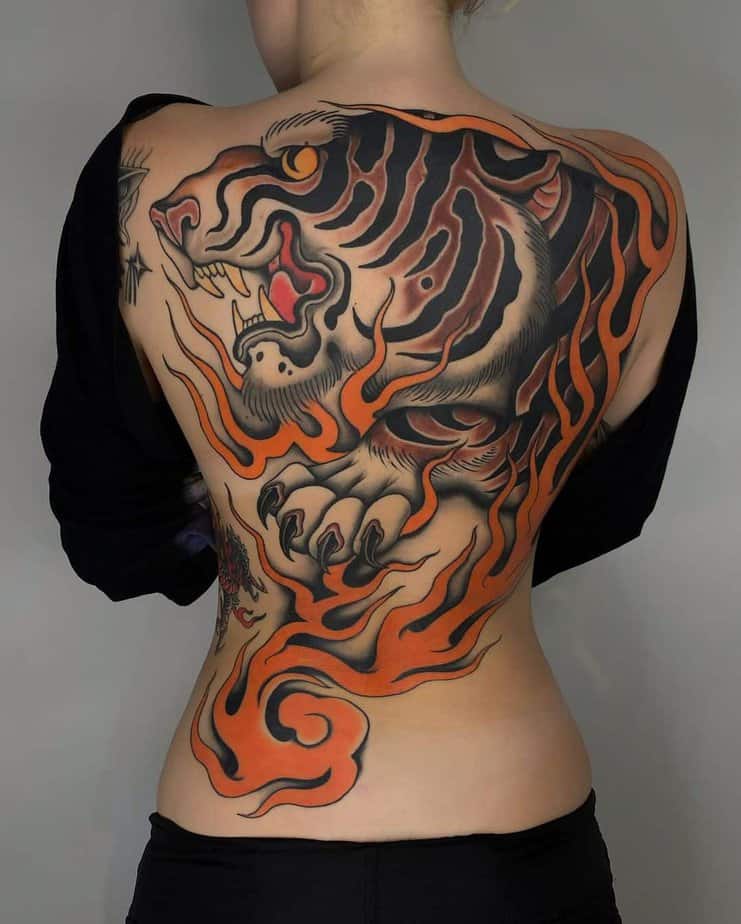 2. Flaming tiger
