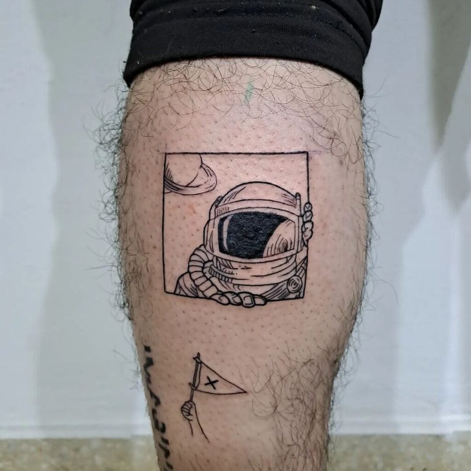 Tatuaggi di astronauti perfetti per le vostre gambe
